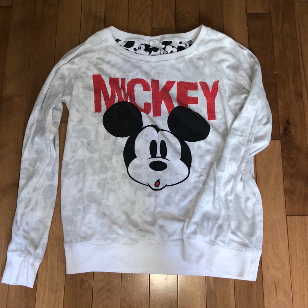 reversible mickey mouse crew neck